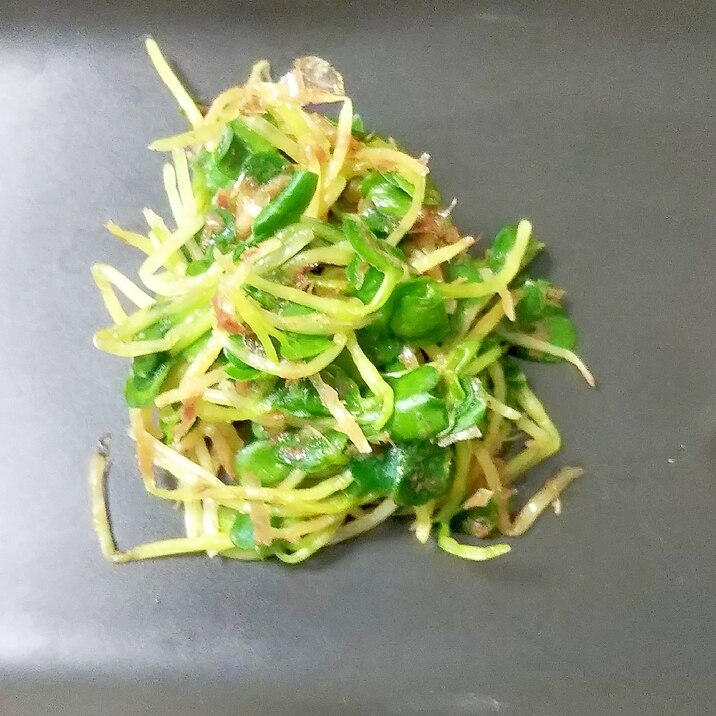 【電子レンジで】豆苗の鰹節和え